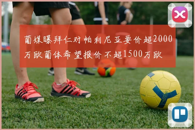葡媒曝拜仁对帕利尼亚要价超2000万欧葡体希望报价不超1500万欧